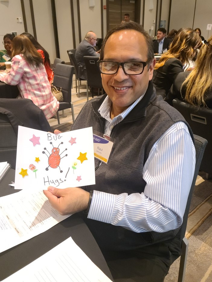 Creating Words of Encouragement Greeting Cards to share with our ill child patients for Valentine's Day! 