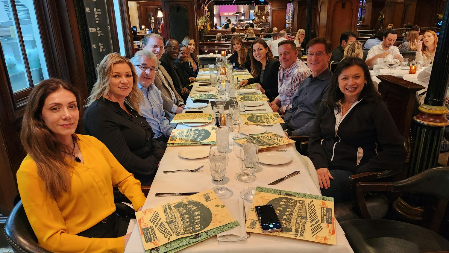 Team dinner after American Physicians Group Industry conference 2024.