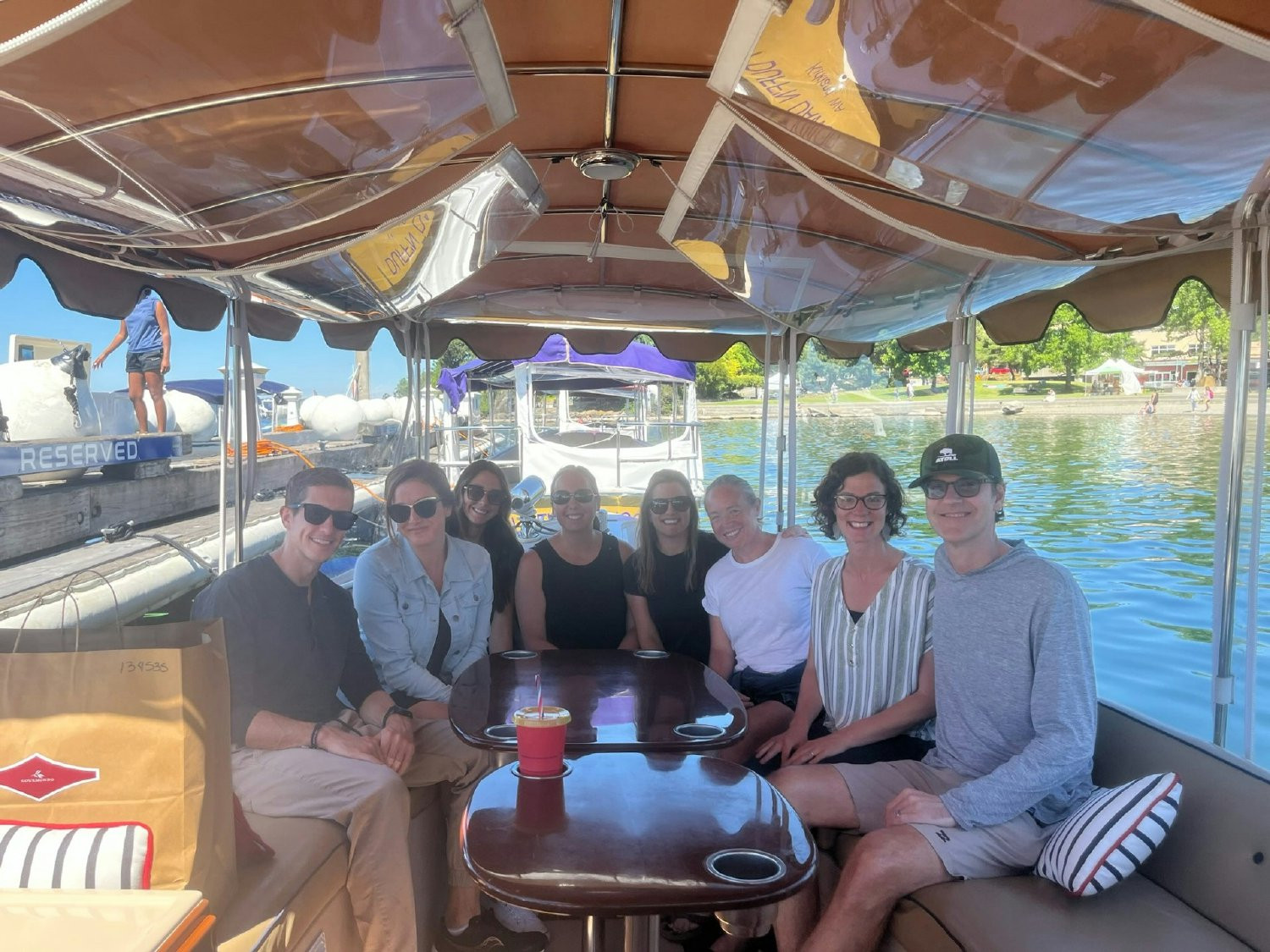 Another shot of the team relaxing on Lake Washington after our team meeting - 8/23