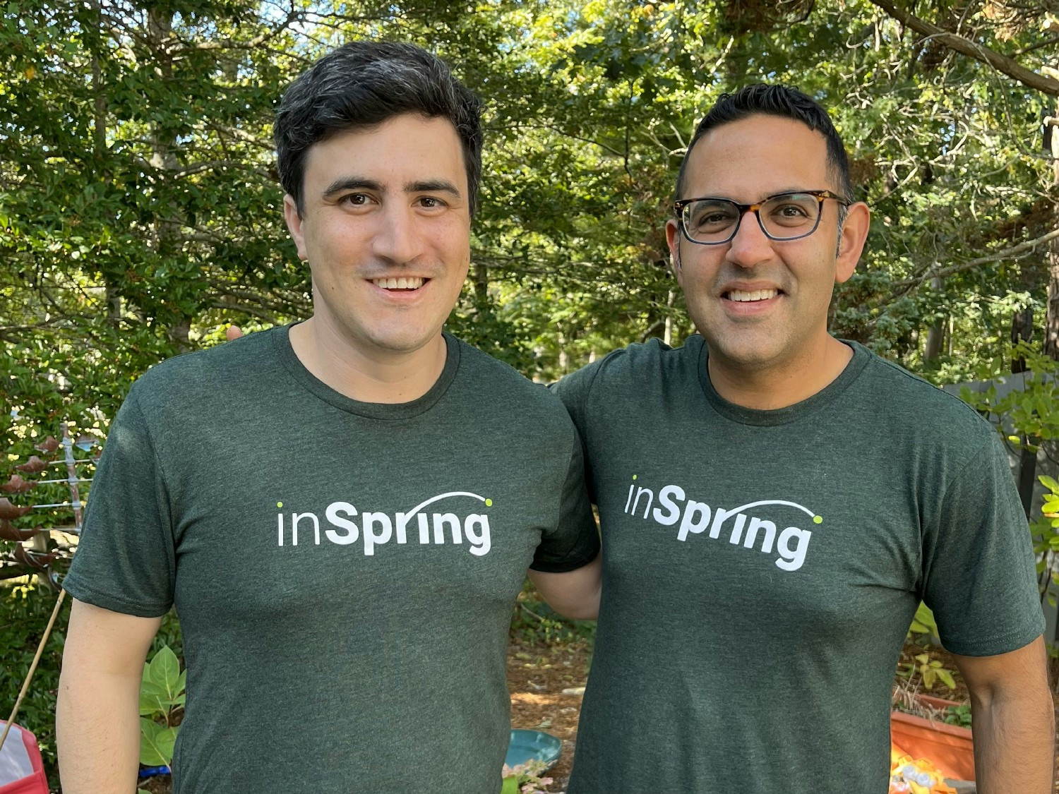 Co-founders Chris Hoehn-Saric and Imran Oomer prepare to launch inSpring.