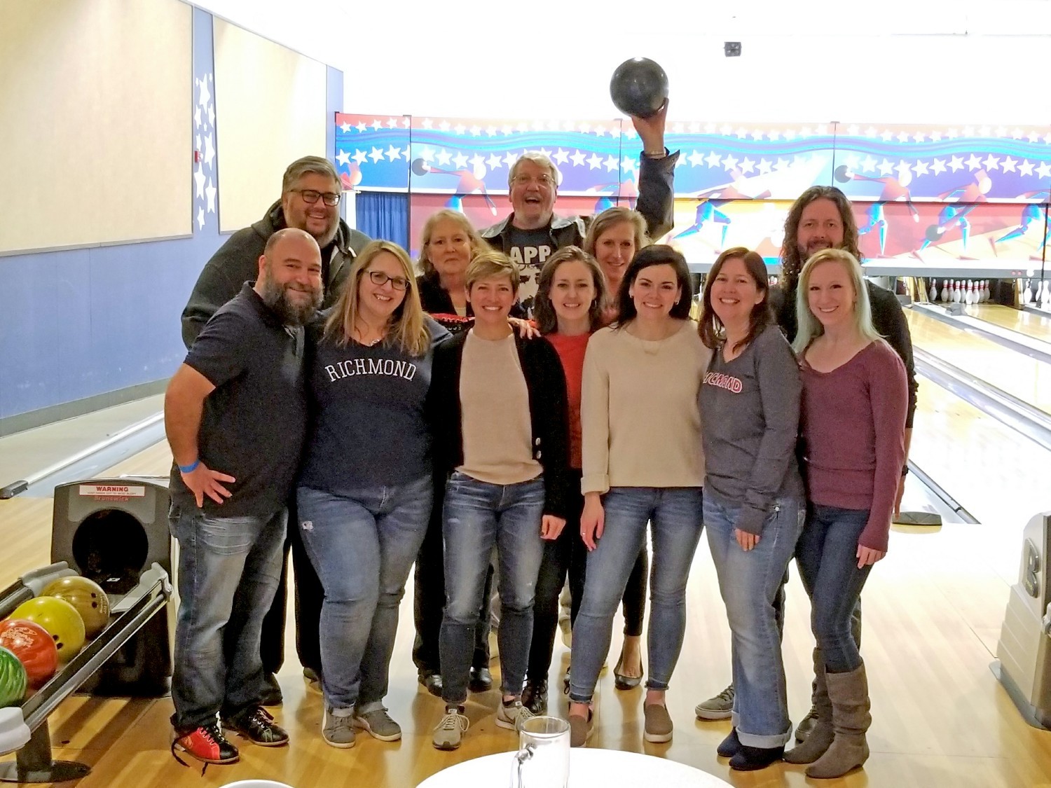 After hours bowling event.