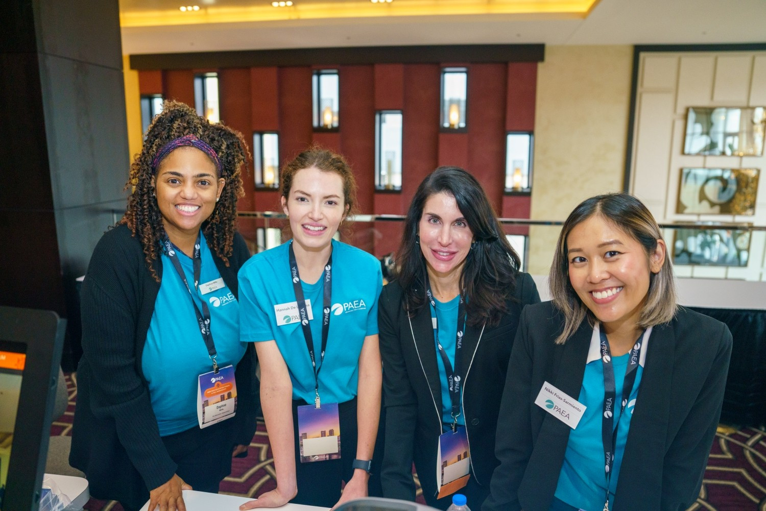 PAEA staff at our annual education forum: Daphne Mills, Hannah De La Rosa, Denise Rizzolo, and Nikki Frias