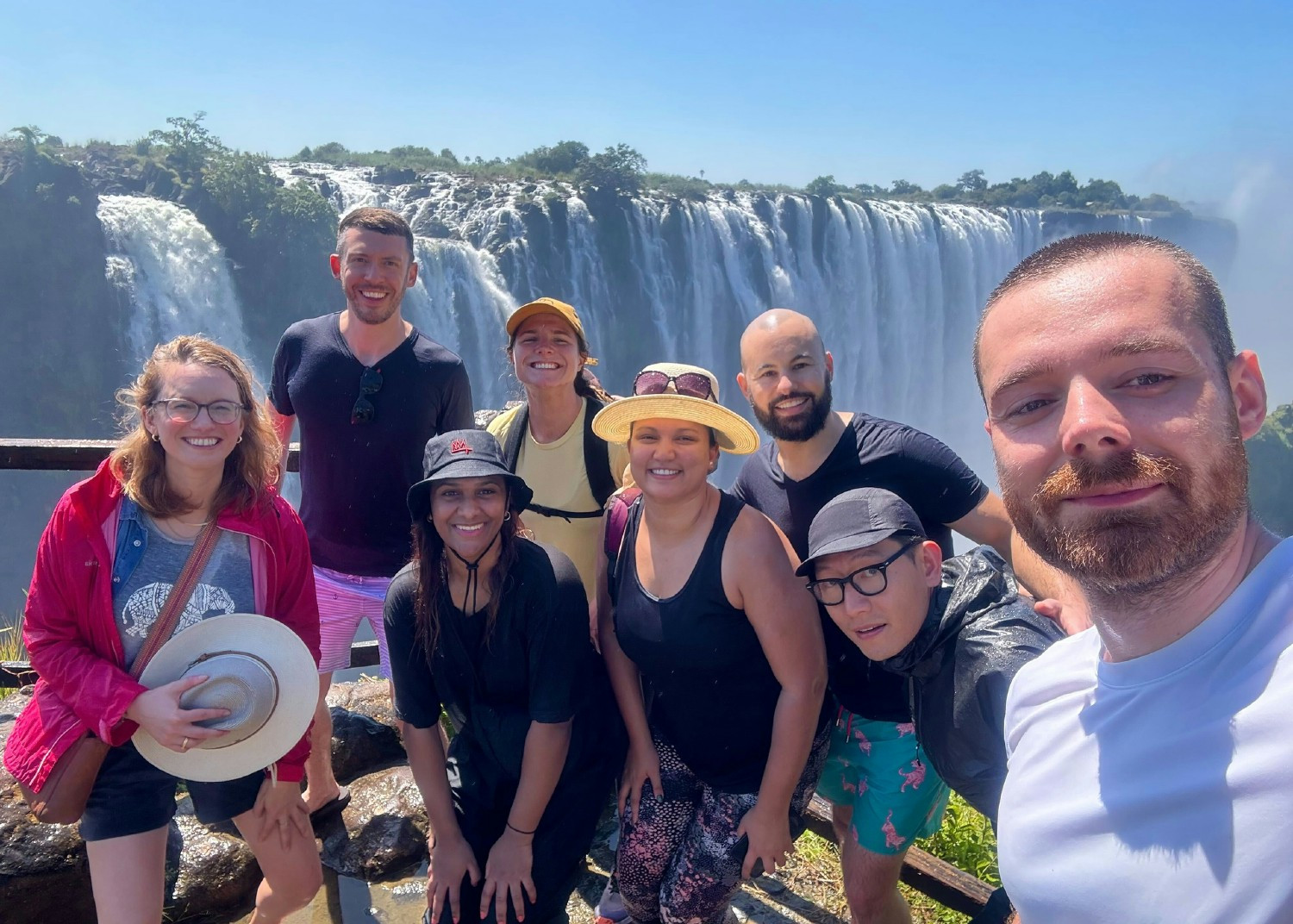 Connecting and collaborating at a VeraSafe micro meetup in stunning Victoria Falls.