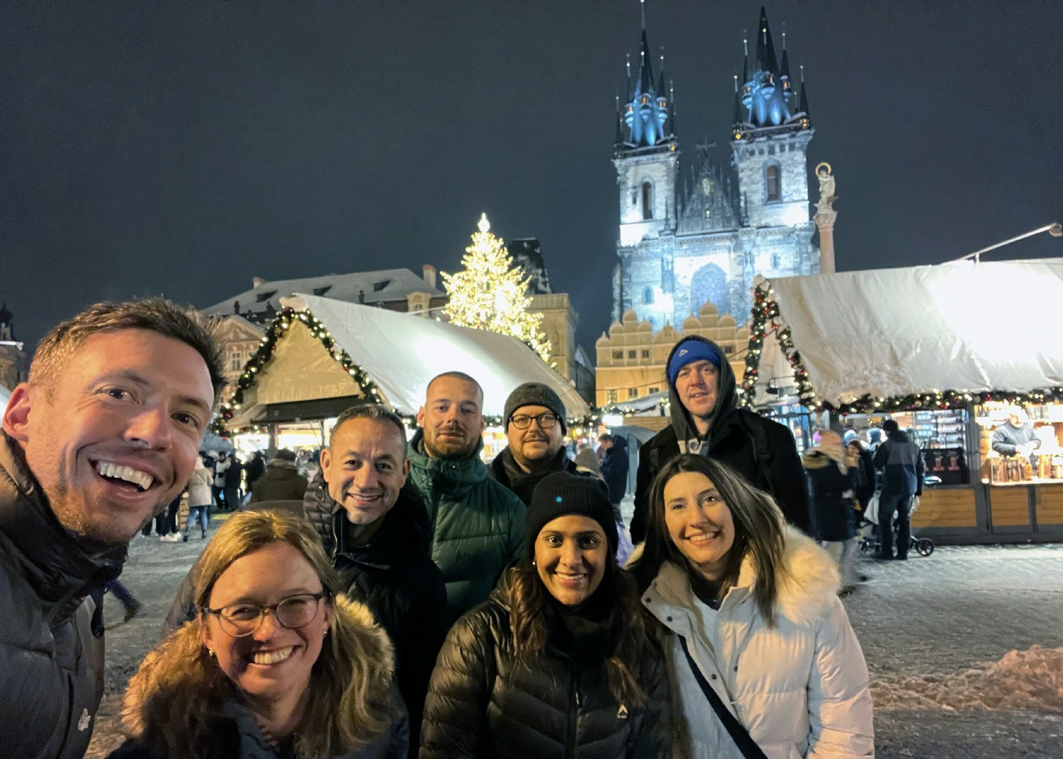 Sharing ideas and festive cheer at a VeraSafe micro meetup in Prague.