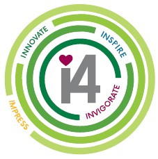 Internal vision: i4 - impress, inspire, innovate, invigorate; have passion in what you do (heart symbol)