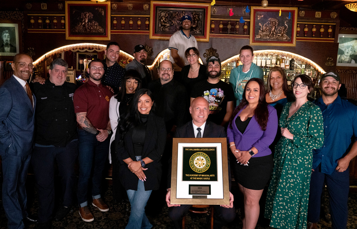 Our leadership team proudly celebrates the Magic Castle’s Distinguished Clubs designation for excellence and service.