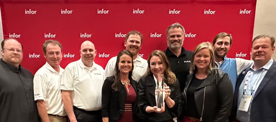 2023 Partner of the Year Award presented by Infor. Godlan has been PoY for 4 consecutive years and 6x overall!