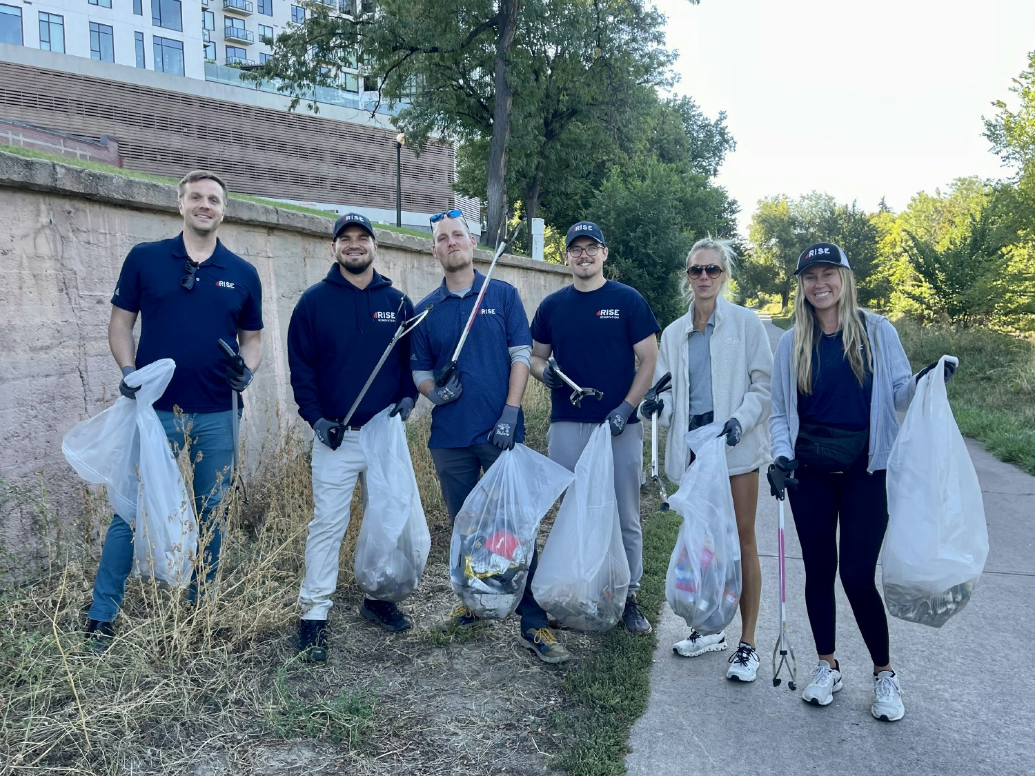 Our team got together for the Cherry Creek River cleanup, helping to create a safer & cleaner environment.  