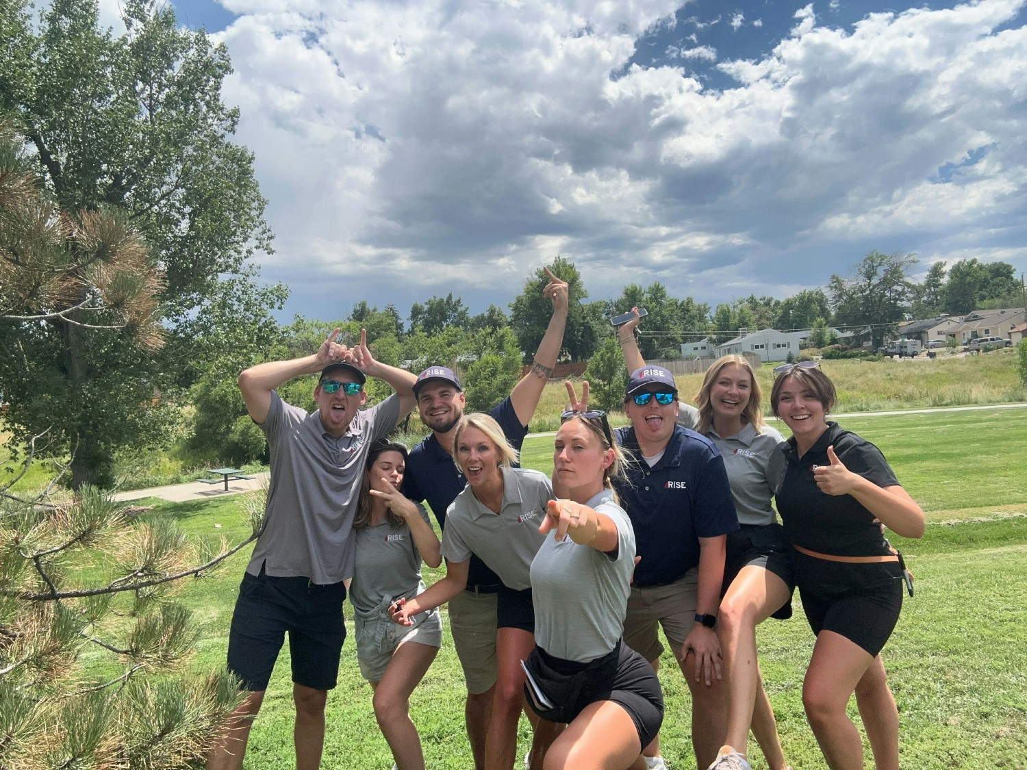 After work our team got together for an early evening hike.