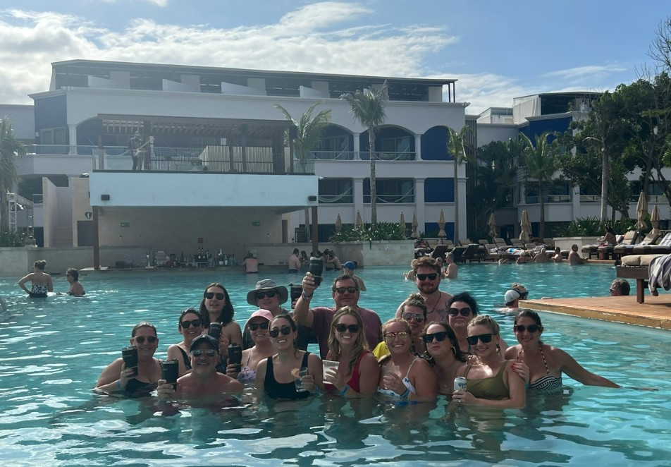 Celebrating 20 years of teamwork and success. Cheers to 20 Years from Chief Media at Hard Rock Riviera Maya!