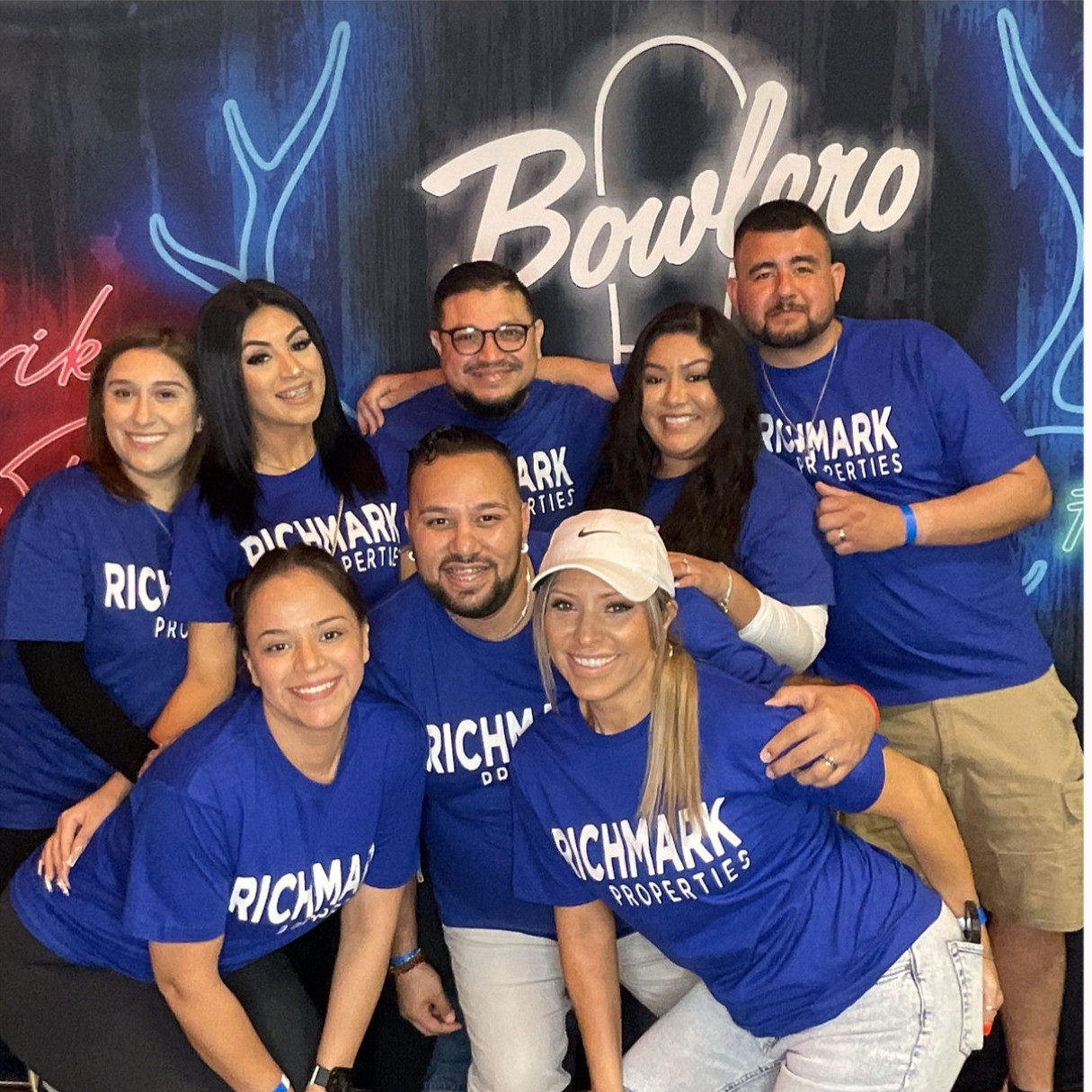 Some of our employees, enjoying some bowling.