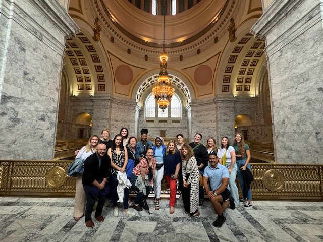 Since we work for the WA state public sector, ISG sponsored a tour of the WA state capitol for new & tenured employees!