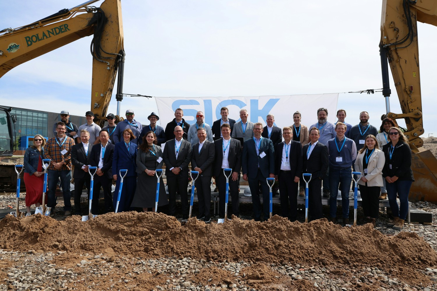 Project groundbreaking event celebrating the start of a significant undertaking in the companies' history.