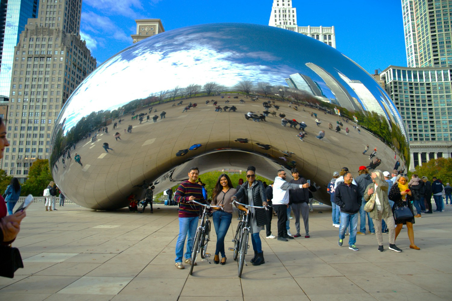 Bicycle ride event at Chicago