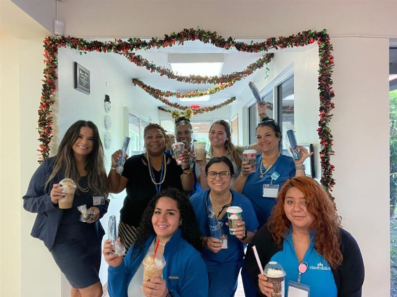 Cheers to our first Annual Spirit Week! 🥤🎉Employees savoring refreshments and good vibes! #SpiritWeekFun #TeamBuilding