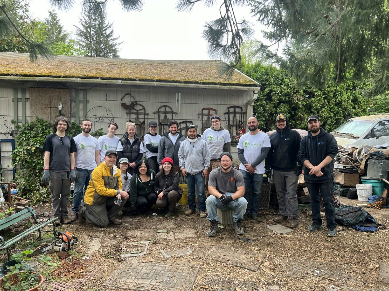 Andor team members and others who volunteered at the 2024 Rebuilding Together event.