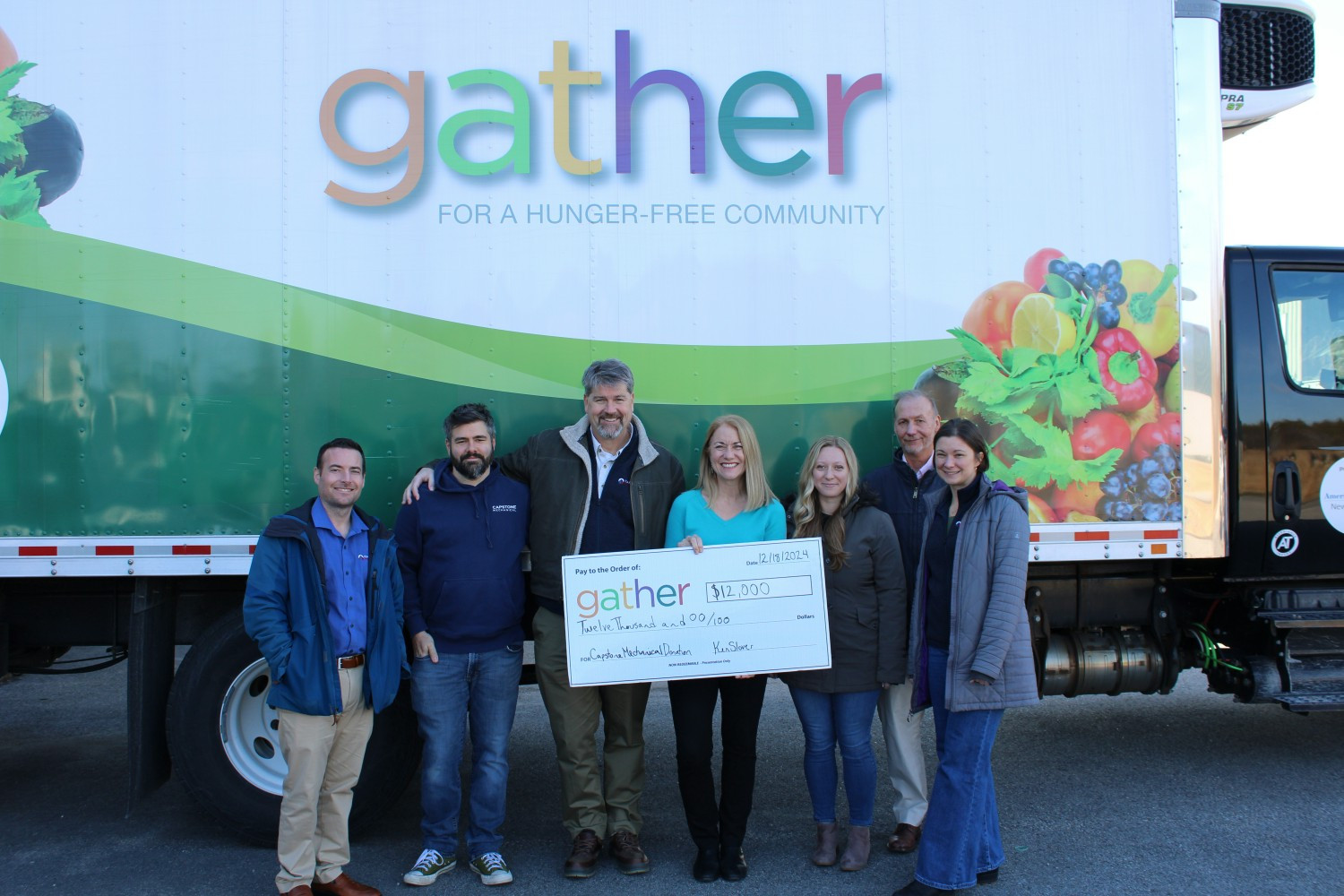 Capstone's Helps Gather Work Towards Achieving a Hunger-Free Community! 