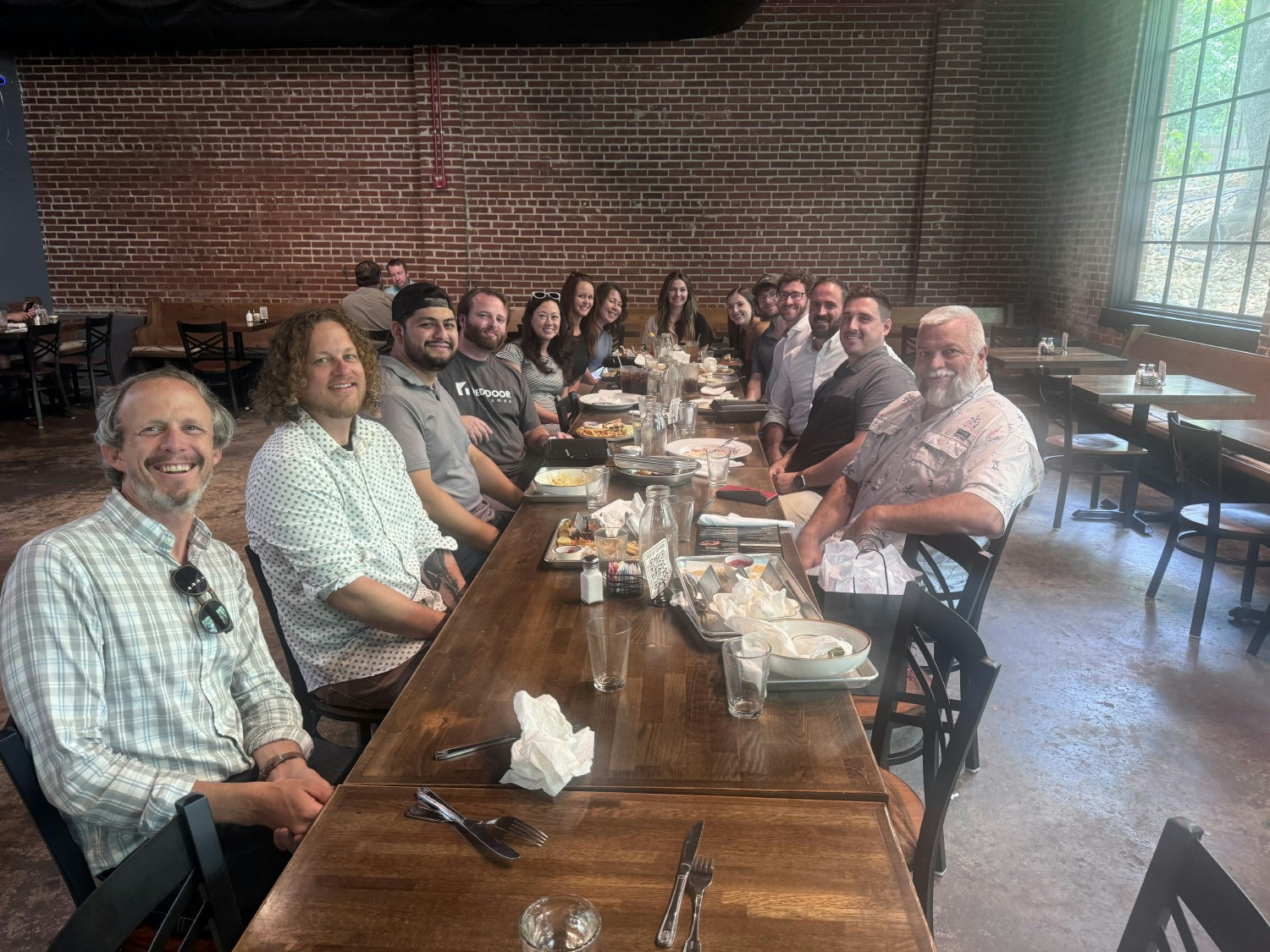 New hire welcome team lunch. 