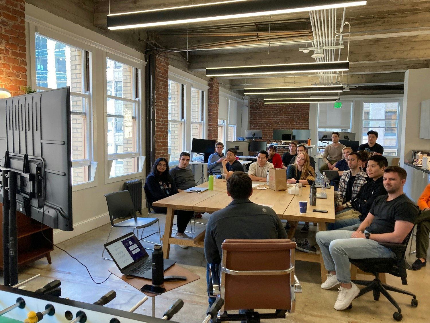 All Hands team meeting in our San Francisco headquarters