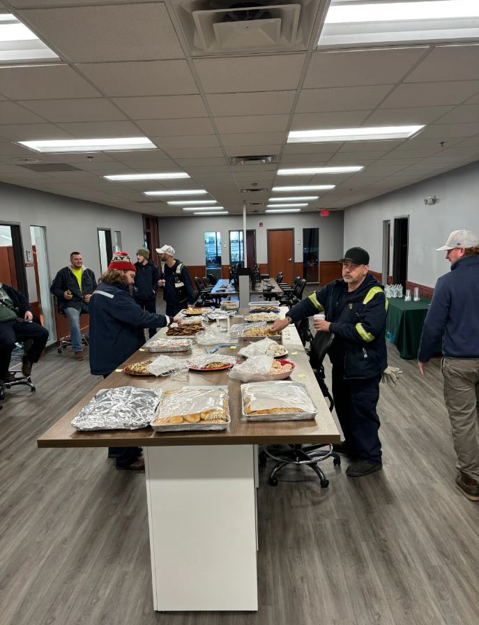 Annual employee cookie bakeoff contest.