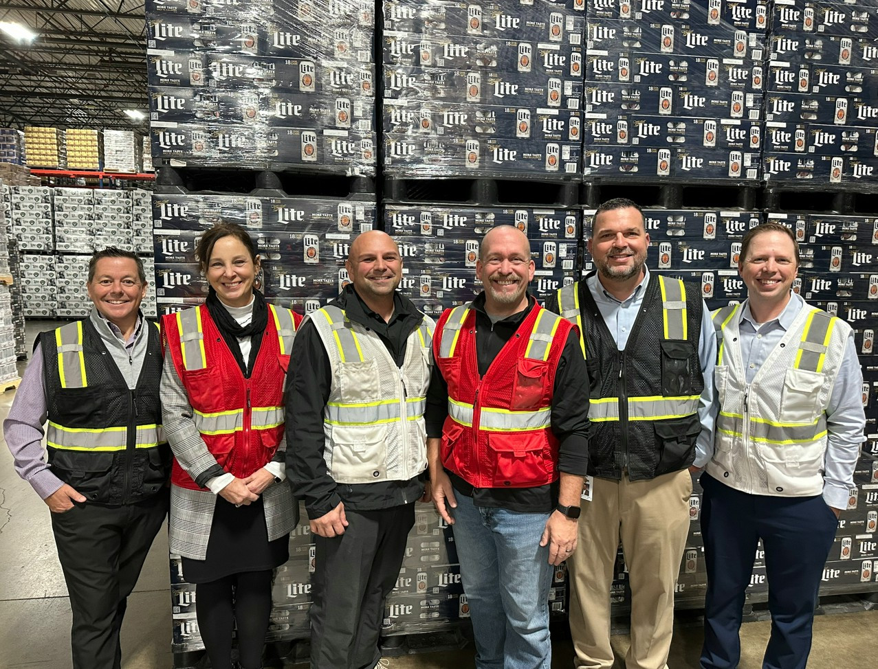 State Representatives Mike Harris and Donnie Steele visiting our warehouse. 