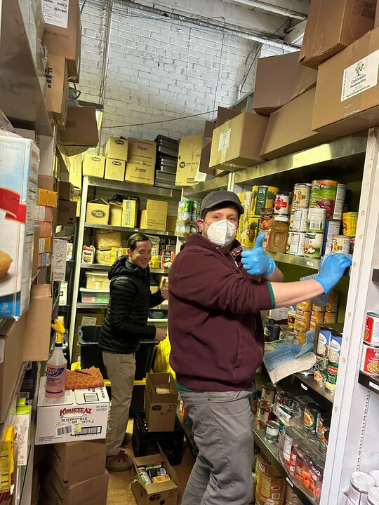 In Denver, employees gathered to serve lunch and sort donations at a youth drop-in shelter.