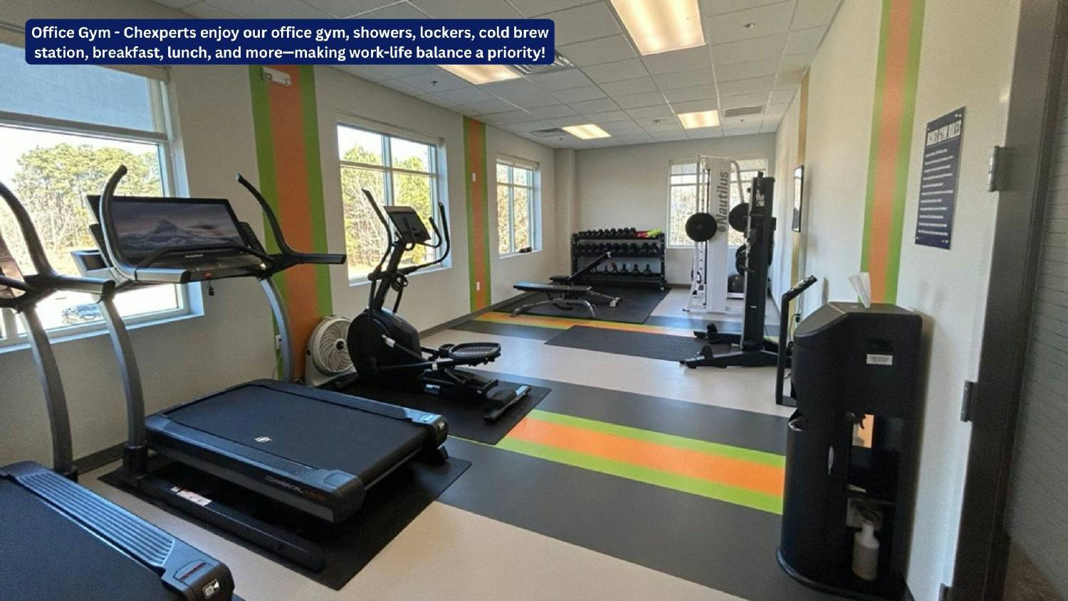 Employee Wellness- the Chexercise Gym for employees.