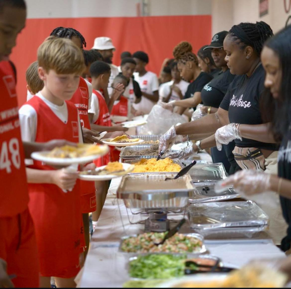 MADE volunteer event provided meals for basketball camp.  (edited by Carlos!)