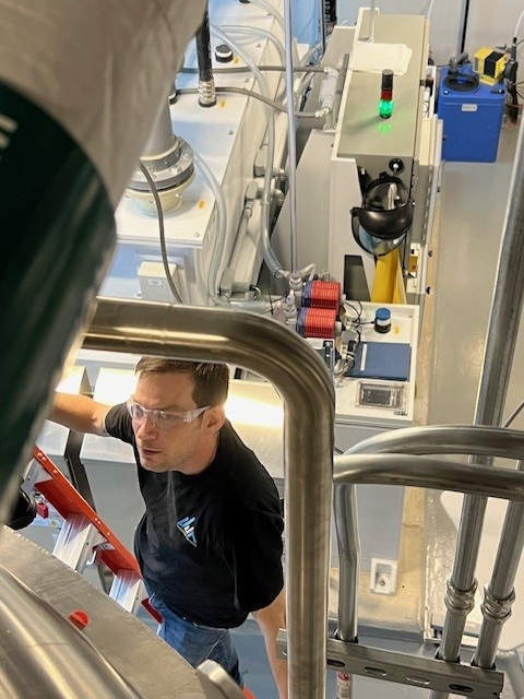 Calibrating a water system during annual shutdown.